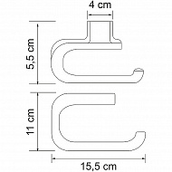 Держатель туалетной бумаги WasserKRAFT Kammel K-8396W Белый матовый