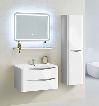 Тумба под раковину Vincea Roberta VMC-1R800LW подвесная L.White