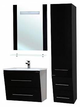 Тумба под раковину Bellezza Берта 90 4635215510042 подвесная Черная
