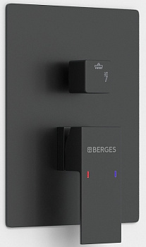 Душевая система Berges Ventas 3S Black 073006 Черная матовая