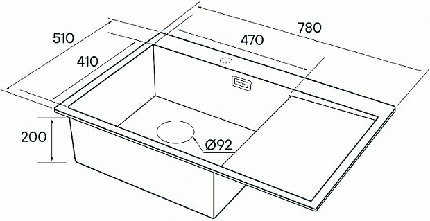 Кухонная мойка Paulmark Elde 78 L PM807851-BGL Брашированное золото