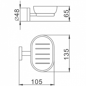 Мыльница Haiba HB8702 Черная