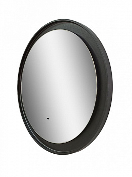 Зеркало Art&Max Napoli AM-Nap-800-DS-F с подсветкой с бесконтактным выключателем Черное матовое