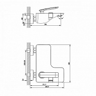Смеситель для ванны Lemark Comfort LM6802C Хром