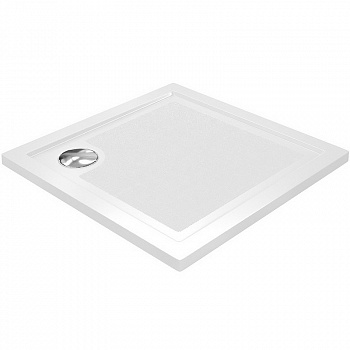 Душевой поддон из стеклопластика WasserKRAFT Salm 90x90 27T03 Белый глянец