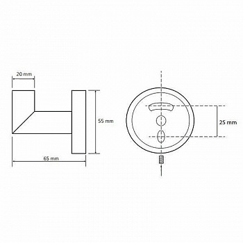 Крючок Bemeta Dark 104206020 Черный