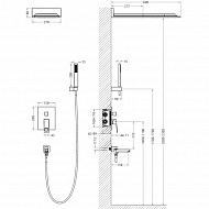 Душевая система Timo Briana SX-7119/03SM Черный