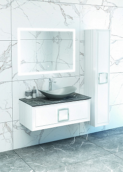 Тумба под раковину Avanti Eleganta 90 5629 подвесная Белая матовая