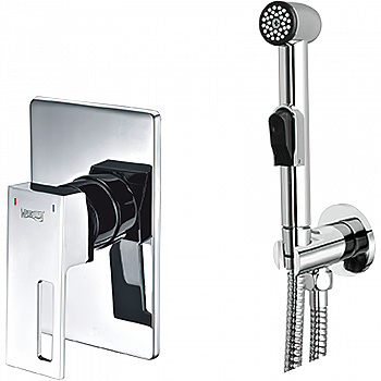 Гигиенический душ со смесителем WasserKRAFT Alme A01556 Хром
