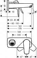 Смеситель для раковины Hansgrohe Talis E 71732000 Хром