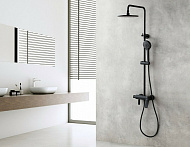 Душевая система Lemark Bronx LM3762BL Черная