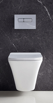Унитаз BelBagno Marmi BB052CHR подвесной без сиденья