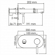 Смеситель для раковины WasserKRAFT Main 4130 Хром
