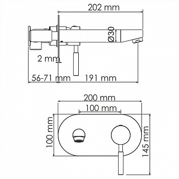 Смеситель для раковины WasserKRAFT Main 4130 Хром