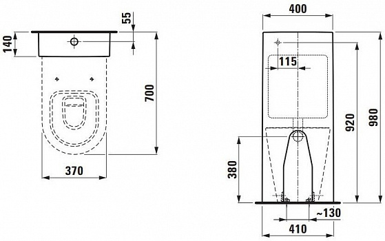 Бачок для унитаза Laufen Kartell 8.2866.1.000.881.1
