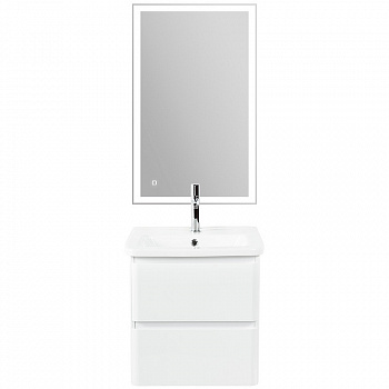 Тумба под раковину BelBagno 50 ALBANO-CER-500-2C-SO-BL подвесная Bianco Lucido