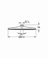 Верхний душ Grohe Rainshower 26567000 Хром