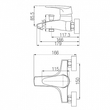 Комплект смесителей Paulmark Stuttgard St112006/311006 Хром