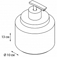 Дозатор жидкого мыла Fixsen Coin FX-250-1 Черный