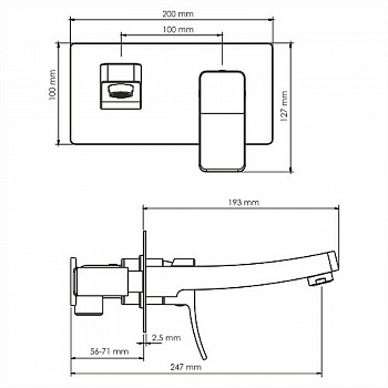 Смеситель для раковины WasserKRAFT Aller 10630 Хром