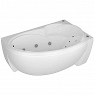 Акриловая ванна Aquatek Бетта 160x97 R BET160-0000001 с гидромассажем с фронтальной панелью с каркасом (разборный) со слив-переливом