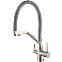 Смеситель для кухни Viko V-5856 Серебро Серый