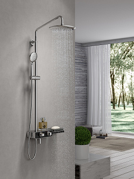 Душевая система Lemark Tropic LM7009C Хром Черный