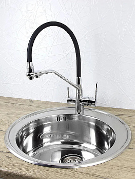 Смеситель для кухни Viko V-5512 Хром Черный
