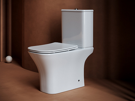 Унитаз компакт Ceramica Nova Alfa CN9002 с бачком и сиденьем Микролифт