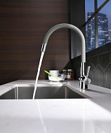 Смеситель для кухни Lemark Comfort LM3075C Хром Черный