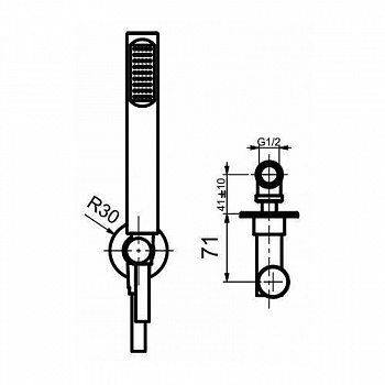 Душевой гарнитур Webert Shower Set AC0982065 Бронза