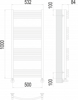 Полотенцесушитель Классик П20 500х1000Terminus