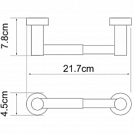 Держатель туалетной бумаги WasserKRAFT Donau K-9422 Хром