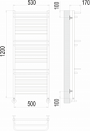 Полотенцесушитель Орион П22 500х1200 Terminus