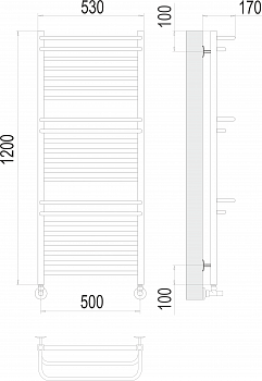 Полотенцесушитель Орион П22 500х1200 Terminus