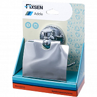 Держатель туалетной бумаги Fixsen Adele FX-55010 с крышкой Хром