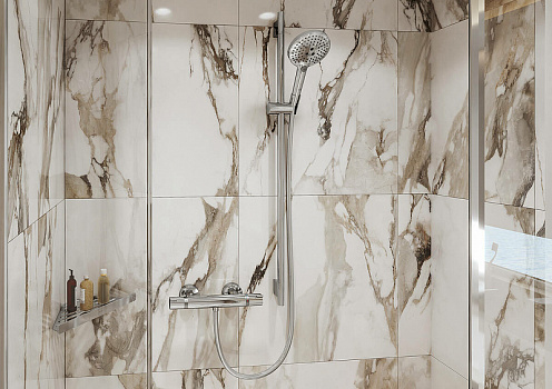 Смеситель для душа Hansgrohe Ecostat Comfort 13116700 с термостатом Белый матовый