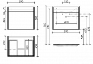 Тумба под раковину Sancos Smart 60 SM60W подвесная Белый глянец