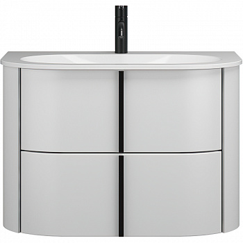Тумба с раковиной Burgbad Lavo 2.0 70 SFZP072G0227F5048C0037*1 подвесная Белая глянцевая