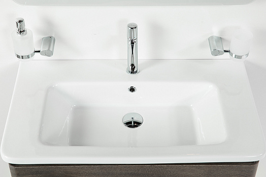 Тумба под раковину BelBagno 80 ALBANO-CER-800-2C-SO-RNG подвесная Robere Nature Grigio