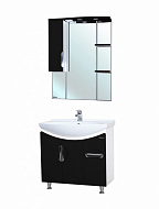 Тумба под раковину Bellezza Лагуна 75 (Стиль 75) 4632112000041 Черная