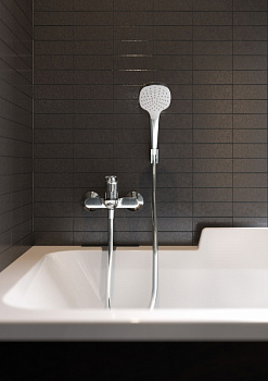 Душевой гарнитур Hansgrohe Croma Select E 26412400 Хром Белый