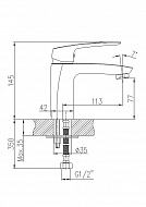 Смеситель для раковины Haiba HB10183 Хром