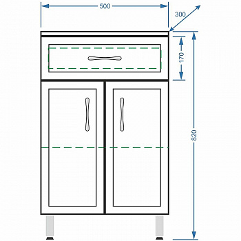 Тумба Stella Polar Концепт 50 SP-00000153 Белый