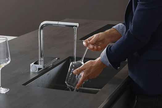 Смеситель для кухни Hansgrohe Aquno Select M81 73830000 Хром