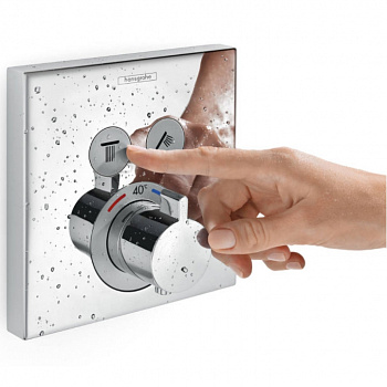 Смеситель для душа Hansgrohe ShowerSelect 15763670 с термостатом Черный матовый