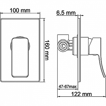 Гигиенический душ со смесителем WasserKRAFT Aller A010657WHITE Хром Белый