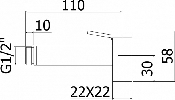 Гигиенический душ Paffoni Tweet Square ZDOC121CR Хром