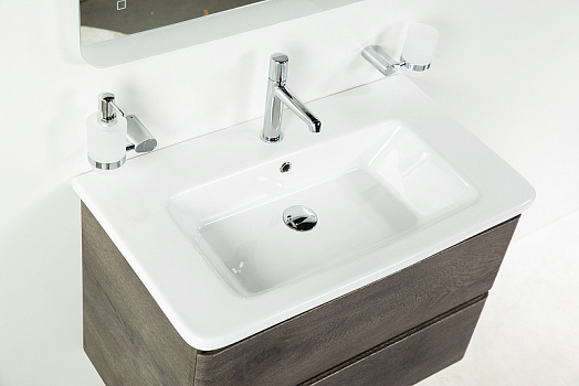 Тумба под раковину BelBagno 80 ALBANO-CER-800-2C-SO-RNG подвесная Robere Nature Grigio