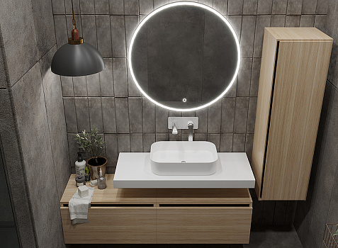 Тумба Boheme Armadi Art Vallessi UNO-S 100 897-100-L подвесная Light oak